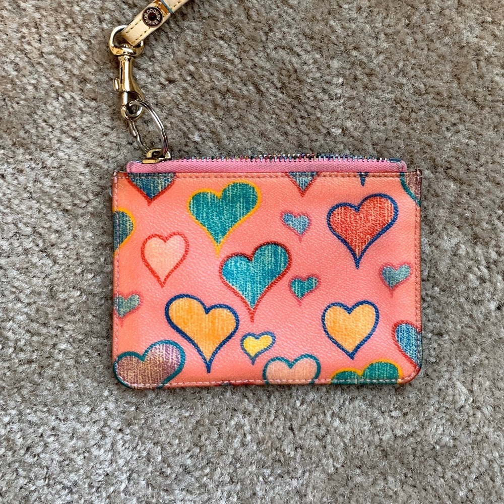 Dooney & Bourke hearts wristlet